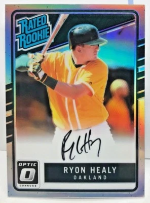 Ryon Healy 2017 Donruss Optic SILVER Prizm Holo Refractor Rated RC Auto #'d/150 - Image 1 of 2