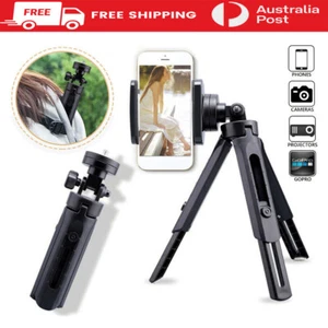 360 ° Rotation Mini Cell Phone Holder Table Tripod Stand Selfie Stick For Vlog - Picture 1 of 12