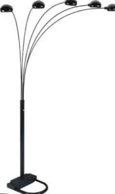 Lâmpada de assoalho ORE International 84" H 5 braços arco - Preto-《NOVO》 - Imagem 1 de 2