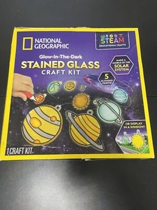 National Geographic Glow-in-the-Dark Stained Glass Solar System B100 - Picture 1 of 6