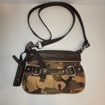B MAKOWSKY Small Brown Leather Camo Shoulder/Crossbody bag, Excellent Condition - Image 1 of 4