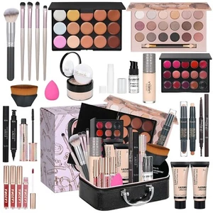 Versatile Portable Makeup Set: Matte Eyeshadows, Buildable Foundations & More - Picture 1 of 10