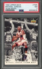 1992-93 Upper Deck Michael Jordan Team MVP'S insert #TM5 - PSA 7 Near Mint