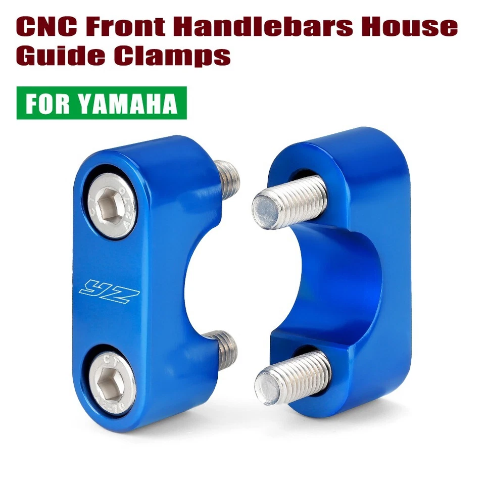 Abrazaderas de guía de casa para manillar delantero CNC para Yamaha YZ450F YZ426F YZ400F YZ250/F Foto 1 de 4