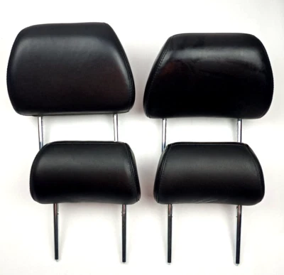 Jaguar X-Type 2004 reposacabezas delantero y trasero cuero negro OEM juego de 4 Foto 1 de 4