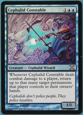 Cephalid Constable FOIL 10th Edition HEAVILY PLD Rare CARD (148074) ABUGames