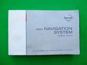 Nissan 2006 06 manual sistema de navegación, Q13Y - Imagen 1 de 2