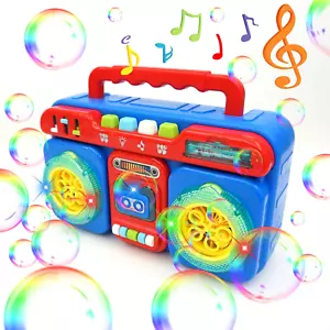 Bubble Machine, Portable Automatic Bubble Machine for Kids, 5000+ Bubbles/Min,Bu - Picture 1 of 6