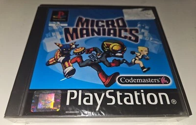 MICRO MANIACS SONY PS1 NUEVO PRECINTADO NEU NEW SEALED PAL RAR RARE SEE PICS - Imagen 1 de 4