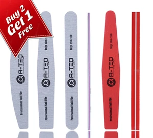 LIMAS DE UÑAS GRANO 80/100/180 TAMPONES CEBRA DOBLE CARA CALIDAD PROFESIONAL TODO - Imagen 1 de 17