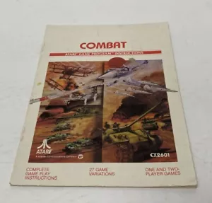 Combat Game Instructions for Atarti 2600 Manual Only - Picture 1 of 3