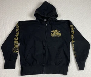 Sudadera Red River Motorcycle Week 2015 para hombre M negra cremallera pulóver evento de motociclista - Imagen 1 de 8