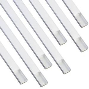 6Pcs 3.3ft/1M Each Aluminum Channel Holder for LED Strip U-Shape Track and Cover - Picture 1 of 33