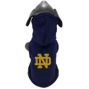 Notre Dame Fighting Irish NCAA ASD Polar Fleece Pet Hoodie Navy, Sizes XXS-XXL