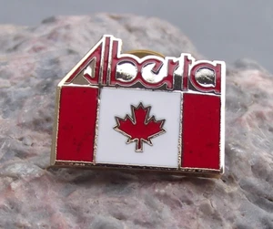 Alberta Province Western Canada Canadian Maple Leaf National Flag Pin Badge - Picture 1 of 2