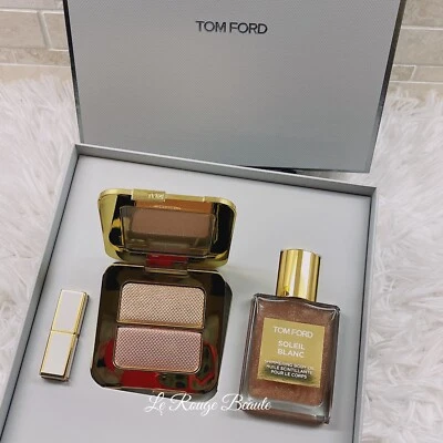 Tom Ford Soleil Look Set - Lápiz labial / Dúo resaltador / Aceite corporal brillante Foto 1 de 4