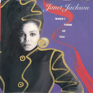 Janet Jackson 7"+ Pic Sleeve "When I Think Of You" A&M (2855) Near Mint - Picture 1 of 1