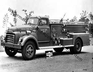 Pirsch GMC Steelton Pa Fire Truck Vintage Photograph Print 8.5x11" - Picture 1 of 1