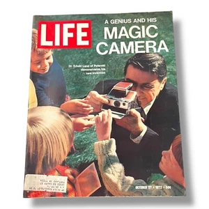 Vintage 1972 LIFE Magazine Polaroid A Genius and His Magic Camera Lots of Ads - Picture 1 of 7