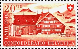 EBS Suiza Helvetia 1946 Granja en Appenzell Michel 473 Estampillada sin montar o nunca montada** - Imagen 1 de 1