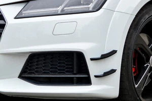 4 tlg. Spoilerecken Flaps Luftführung Satz aus ABS für Audi TT TTS 8S S-Line - Bild 1 von 3