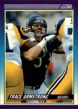 1990 Score Football Card #209 Trace Armstrong