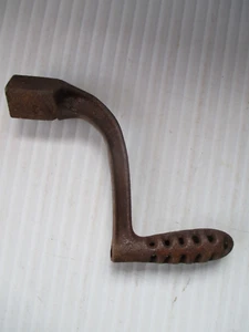 Antique:"  Old Metal Cast Iron Square Head Stove Tool - Picture 1 of 5