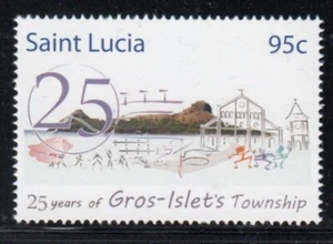ST. LUCIA 25 Years of Gros-Islet's Township MNH stamp - Picture 1 of 1