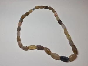 VINTAGE Soviet beads -AGATE NATURAL STONE . - Picture 1 of 11