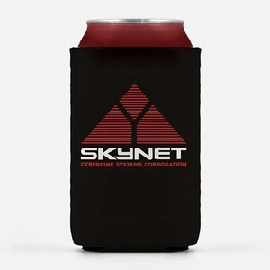 SKYNET Beverage Can Insulator - Classic Sci-FI AI Beer/Pop/Soda Coolie Cooler - Picture 1 of 2