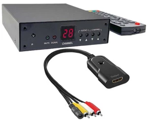 PAL B/G RF To 1080p 720p HD RCA Video Decoder Asia South America Europe Mid East - Picture 1 of 7