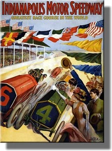 Cuadro Indianapolis Motor Speedway sobre lienzo estirado arte de pared decoración enmarcado re - Imagen 1 de 5