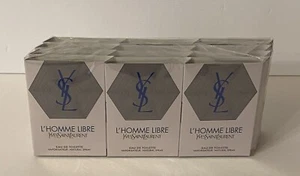 Men's YSL l'homme Libre 1.5 ml Samples Sealed Pack of 12 Brand New - Picture 1 of 4