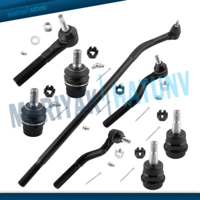 For 2007- 2013 2014 2015 2016 2017 Jeep Wrangler Inner Outer Tierods Ball Joints - Imagem 1 de 4