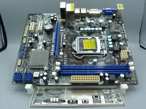 ASRock H61M-GS Rev. G/A 1.02 Mainboard LGA 1155 + I/O Shield - Bild 1 von 2