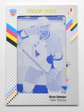 2013-14 KHL Gold Collection Printing Plate #SLO-Y18 PETER OLVECKY 1/1
