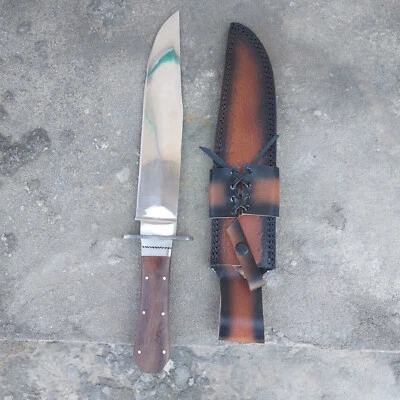 Custom Handmade D2 Steel Bowie Knife - Full Tang Survival & Hunting Blade - Bild 1 von 4