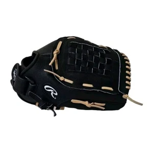 Rawlings Softballhandschuh 13 Zoll Lederhandfläche - linke Hand - schwarz - SS13W - ohne Etikett - Bild 1 von 14