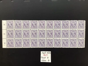 Germany 1945 MNH Brit & American Allied Military Block Of 30 3pf Type B Issues - Picture 1 of 1