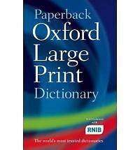 Paperback Oxford Large Print Dictionary by Oxford Languages (Paperback, 2007)