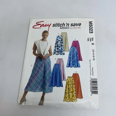 Stitch 'n Save M5023 Petite Bias Skirts Misses Sz 12-18 Sewing Pattern UNCUT - Image 1 of 4