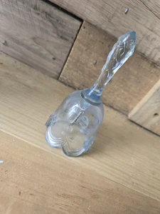 Fenton Blue Glass Bell Vintage With Sticker - Picture 1 of 6