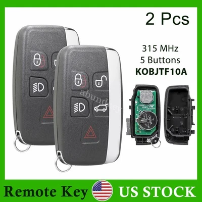 2 For 2012 2013 2014 2015 2016 2017 2018 Land Rover Range Rover Remote Key Fob - Image 1 of 4