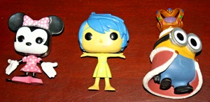 Lot 3 Funko Pop! Despicable Me Minions KING BOB #168 Minnie Mouse #23 & Joy #132 - Picture 1 of 3