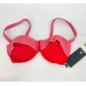 Nuevo con etiquetas Top de bikini Vix by Paula Hermanny jade liso rosa para mujer talla XL - Imagen 1 de 8