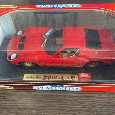 Majorette Lamborghini Miura Red 1/18 Scale Collectible Model Car - Image 1 of 2