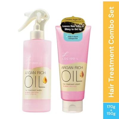 Lucido-L Argan Rich Hair Treatment Water 170g / Cream 150g | Japan Formula - Image 1 of 4