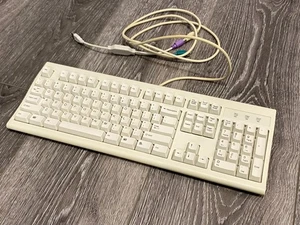 Vintage Windows 95 KBD-WIN95 Keyboard PS/2 - Tested Working W/USB Adapter! NICE! - Picture 1 of 8
