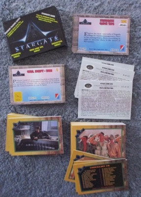 STARGATE TRADING CARD SET w/empty box 1994 + Game Card 1-12+TS1-8+empty wrapper - Image 1 of 2