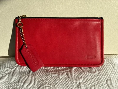 Vintage Coach Skinny Case #7170, Costa Rica Red Leather EVC - Image 1 of 4